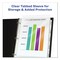 Avery 11 in. x 8.5 in. 8-Tab Print and Apply Index Maker Clear Label Sheet Protector Dividers with White Tabs - Clear (1-Set)